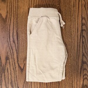 Kids Beige Jogger Sweatpants